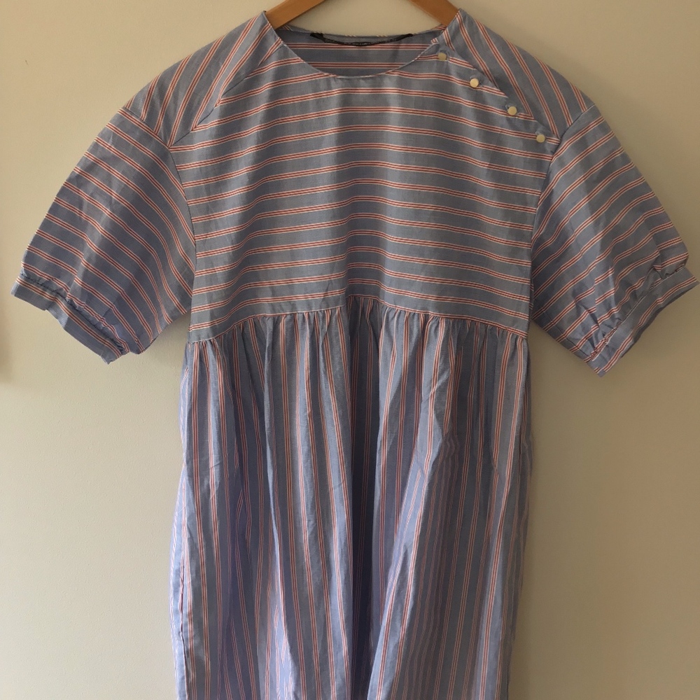 Zara pinstripe shirtdress